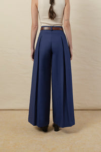 Pantalon Rosa canvas azul