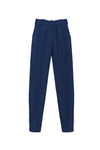 Pantalon Sofia boton canvas azul