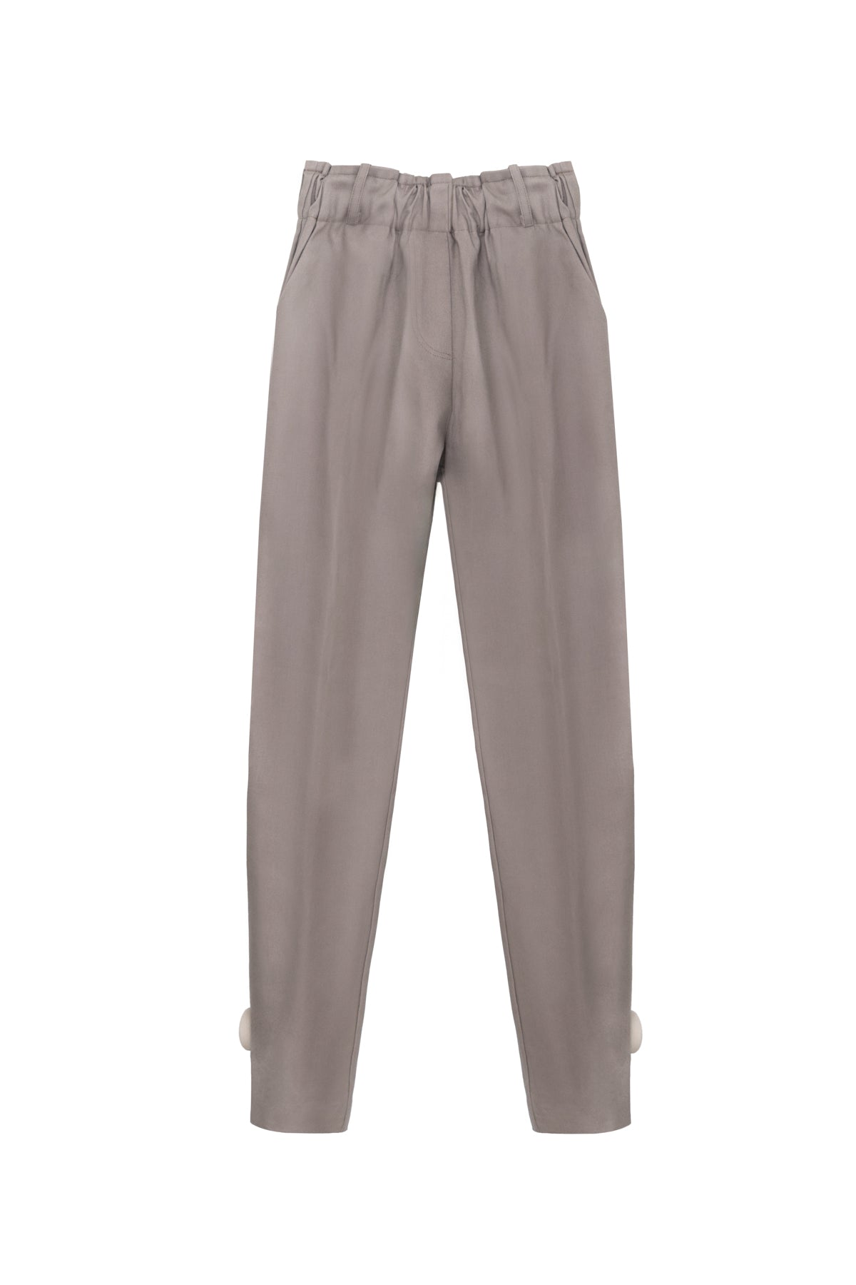 Pantalon Sofia boton canvas topo